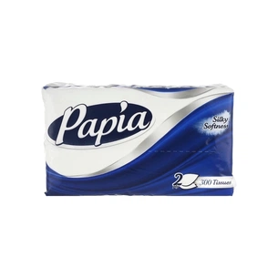 Серветки косметичні Papia 2 шари 300 шт. (8690536025084) зображення 1