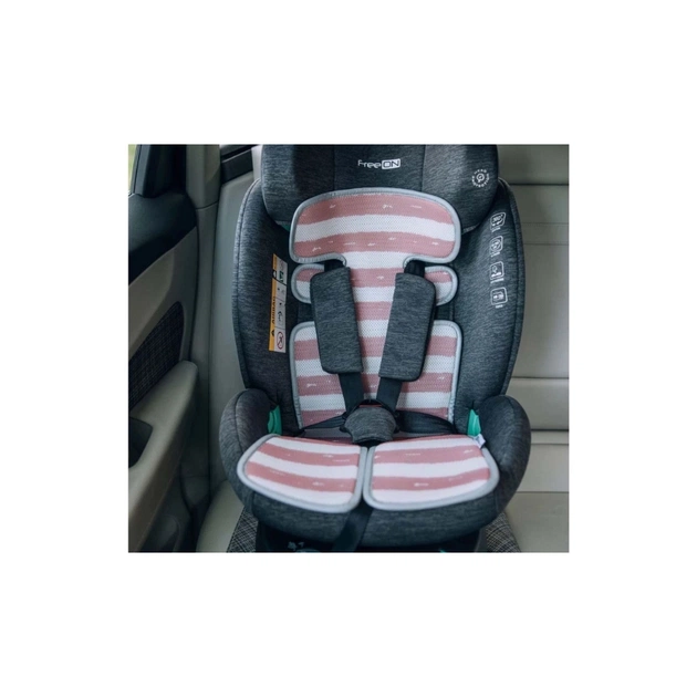 Набір текстилю для коляски FreeON підкладка для коляски та автокрісла pink - white (48723) - picture 3