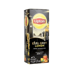 Чай Lipton Earl Gray с ароматом бергамота и лимона 25 пакетиков (8720608016259) изображение 1