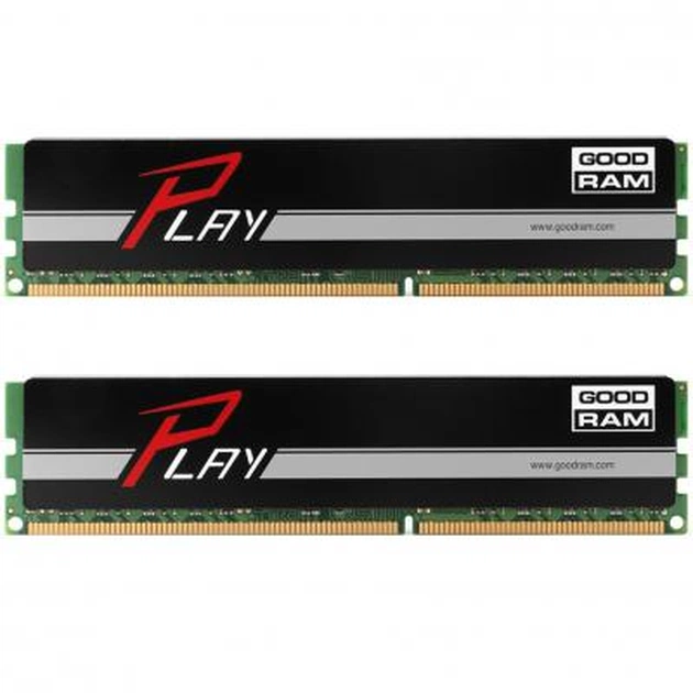 Модуль пам'яті для комп'ютера DDR4 16GB (2x8GB) 2800 MHz PLAY Black Goodram (GY2800D464L16S/16GDC) - изображение 1