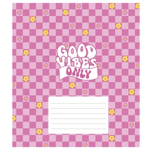 Зошит Школярик Good vibes only 18 аркушів клітинка (018-3561K) зображення 1