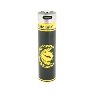 Акумулятор 18650 4000mah (3800-4000mah), 3.7V(2.75-4.2V), Type-C, 70.5*18.5mm Liitokala (USB-King4000) зображення 1