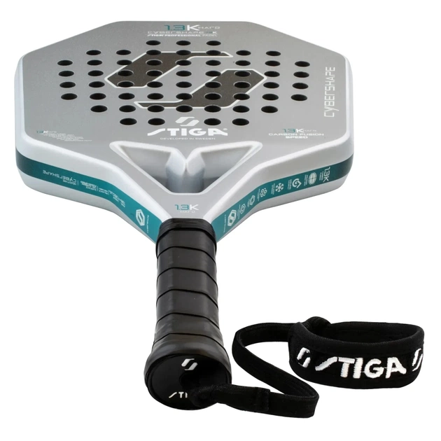Ракетка для падел тенісу Stiga Racket 1.3K Hard Cybershape (2202-1826-03) (932052) - зображення 3