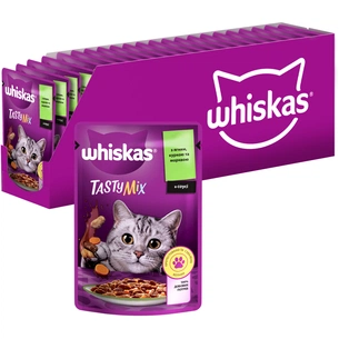 Вологий корм для кішок Whiskas TastyMix Ягня, Курка, Морква 85 г (4770608262433) зображення 1