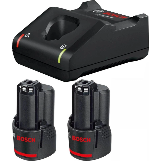 Набор аккумулятор и зарядное устройство Bosch Professional GBA 12В 2х3.0Ач ЗУ GAL 12V-40 (1.600.A01.9RD) - изображение 1