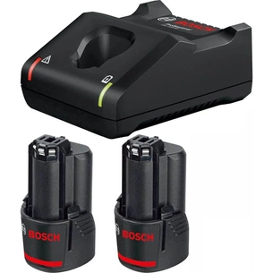 Набір акумулятор і зарядний пристрій Bosch Professional GBA 12В 2х3.0Агод ЗП GAL 12V-40 (1.600.A01.9RD) зображення 1