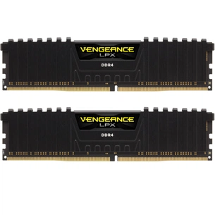 Модуль пам'яті для комп'ютера DDR4 16GB (2x8GB) 3600 MHz Vengeance LPX Black Corsair (CMK16GX4M2Z3600C18) зображення 1