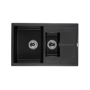 Мийка кухонна GRANADO LEON black shine (gr1001) зображення 1