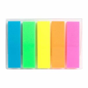 Стікер-закладка Axent Plastic bookmarks 5х12х45mm, 125шт (D2450-01) зображення 1