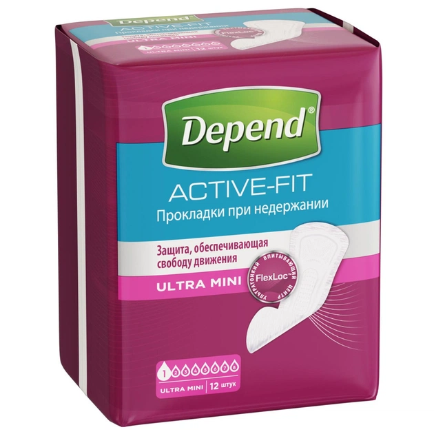 Урологічні прокладки Depend Ultra Mini Liner 12 шт. (5029053547916) - изображение 2