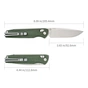 Нож SRM Terrier 140Cr, Green Micarta, Stonewash (258L-MG2) - уменьшенное изображение 10