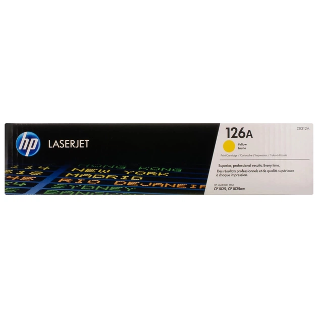 Картридж HP CLJ 126A Yellow, для CP1025 (CE312A) - зображення 1