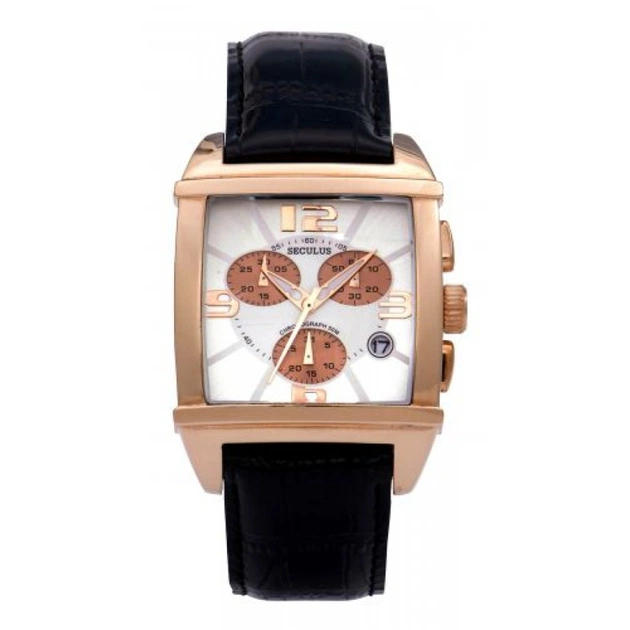 Наручний годинник Seculus 4461.2.816 white,pvd black - зображення 1