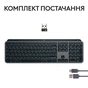 Клавіатура Logitech MX Keys S Wireless UA Graphite (920-011593) - зменшене зображення 9