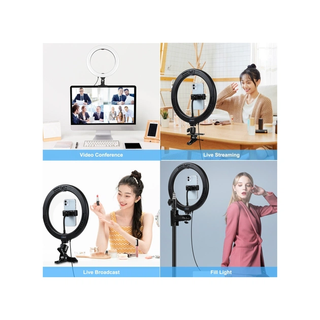 Набір блогера Puluz Ring USB LED lamp PKT3126B 10.2" + зажим (PKT3126B) - picture 6