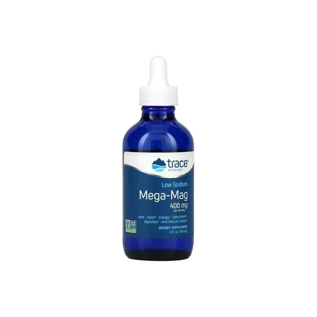 Минералы Trace Minerals Магний с низким содержанием натрия, 400 мг, Low Sodium Mega-Mag, 1 (TMR-00025) - изображение 1