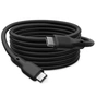 Дата кабель USB-C to USB-C 0.5m USB4 2.0 80G 240W 16K silicone black Digitus (AK-300350-005-S) - зменшене зображення 3