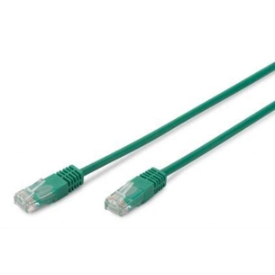 Патч-корд 0.5м, UTP, cat.5e, CU, green Digitus (DK-1511-005/G) зображення 1