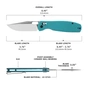 Ніж CJRB Prado Aqua Green (J1936-AG) - зменшене зображення 6