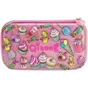 Пенал Cool For School з тисненням 1 відділення Фуксія (QT-5781-Rosered) - зменшене зображення 1