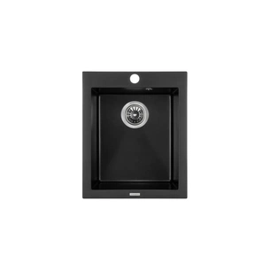 Мийка кухонна GRANADO CADIZ black shine (gr2301) зображення 1