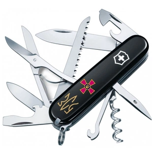 Ніж Victorinox Huntsman Army 91 мм Чорний Емблема ЗСУ + Тризуб ЗСУ золотий (1.3713.3_W1015u) зображення 1