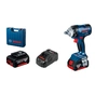 Гайковерт Bosch GDS 18V-400, 2x5Ah, 400 Нм, 0-2500 об/хв, кейс, зажим квадрат, 1.87 кг (0.601.9K0.020) - уменьшенное изображение 1