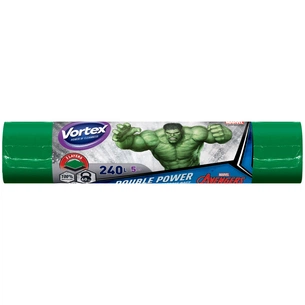 Пакети для сміття Vortex Max Hulk багатошарові зелені 240 л 5 шт. (4823071643183) зображення 1