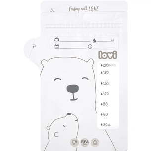 Пакет для зберігання грудного молока Lovi Buddy bear 25 шт (12/208) зображення 1