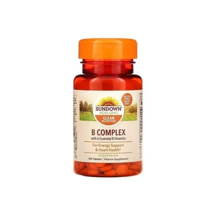 Вітамін Sundown Комплекс вітамінів B, B-Complex, Sundown Naturals, 100 таблеток (SDN-00601) зображення 1