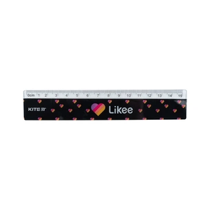 Лінійка Kite пластикова Likee, 15 см (LK22-090) зображення 1