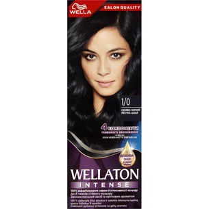 Фарба для волосся Wellaton 1/0 Синяво-чорний 110 мл (4064666085654) зображення 1