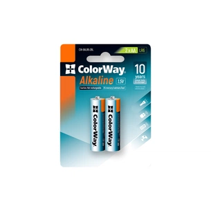 Батарейка ColorWay AA LR6 Alkaline Power (лужні) * 2 blister (CW-BALR06-2BL) зображення 1