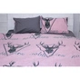 Постільна білизна MirSon Бязь Ranforce Elite 17-0516 Noble deers pink King Size (2200004706894) - зменшене зображення 1