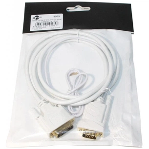 Кабель мультимедійний DVI to VGA 24+1pin, 1.0m white Atcom (9505) зображення 1