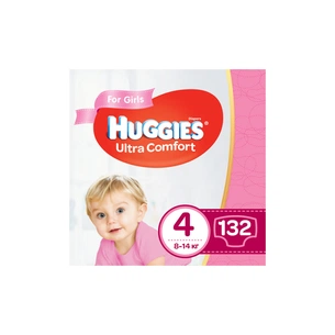 Підгузки Huggies Ultra Comfort 4 Mega для дівчаток 132 шт (5029054218105) зображення 1