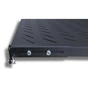 Полка 19" Hypernet 1U глиб. 400мм, в шкафи глибиною 600мм, чорна (U-FS-60-BLACK) - зменшене зображення 2