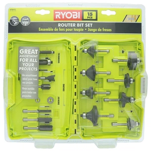 Набір фрез Ryobi RAKRBS15 набір 15 шт, хвостовик 6 мм (5132005352) изображение 1