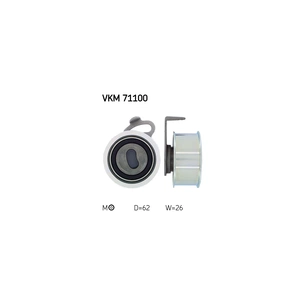 Ролик натягувача ременя SKF VKM 71100 зображення 1