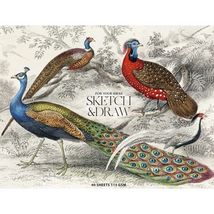 Альбом для малювання Школярик для ескізів та малювання, MUSE А4 40 аркушів 115г/м2 (PB-GB-040-067) зображення 1