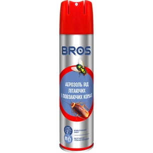 Аерозоль від комах Bros від літаючих і повзаючих комах 400 мл (5904517067929/5904517045941) зображення 1