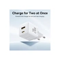 Зарядний пристрій Baseus Palm Fast Charger C+U 20W moon white (P10111608213-00) - зменшене зображення 6