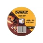 Круг відрізний DeWALT INOX, нержавіюча сталь/листовий метал, 125x22.23x1.0 мм, 10 шт (DT3507) - зменшене зображення 1