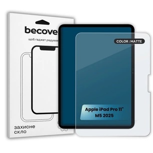 Скло захисне BeCover Matte Anti-Glare Apple iPad Pro 11" M5 2025 (715948) зображення 1