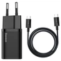 Зарядний пристрій Baseus 1xUSB 25W (USB-C) + Cable Type-C black (TZCCSUP-L01) - зменшене зображення 7