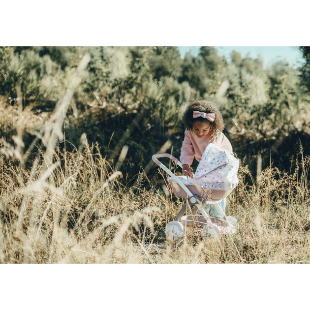 Коляска для ляльок Smoby Baby Nurse Модерн Люлька з кошиком Рожев (254118) - picture 10