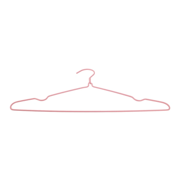 Плічка Idea Home Металеві в силіконі Рожеві 39.4 х 21 х 0.3 см 8 шт. (6707233) - picture 3