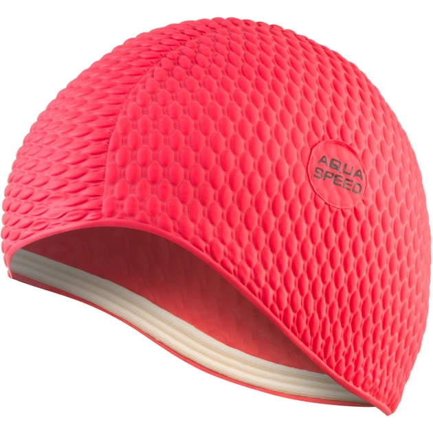 Шапка для плавания Aqua Speed Bombastic 104-31 червоний Жін OSFM (5908217645609) - изображение 1