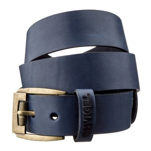 Ремінь Shvigel Чоловічий шкіряний Синій (11258) зображення 1