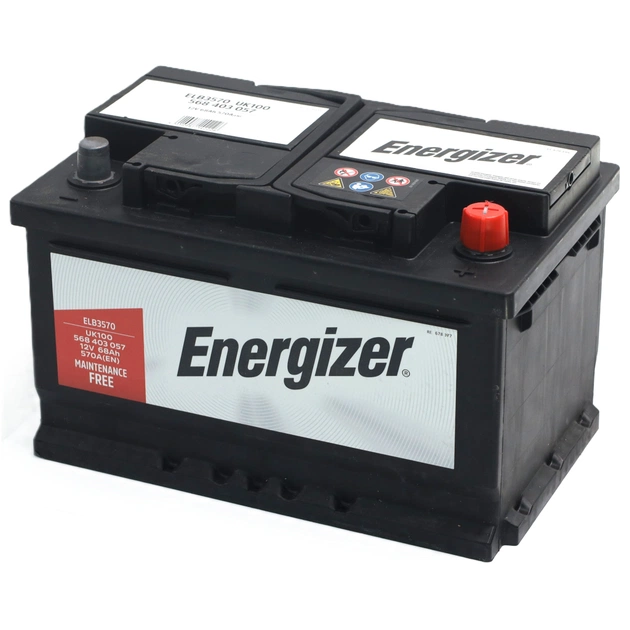 Аккумулятор автомобильный Energizer 68Ah-12v R, EN570 (568 403 057) - изображение 1